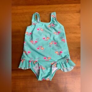 Freestyle Revolution Baby Toddler Girl Flamingo One-Piece Swimsuit